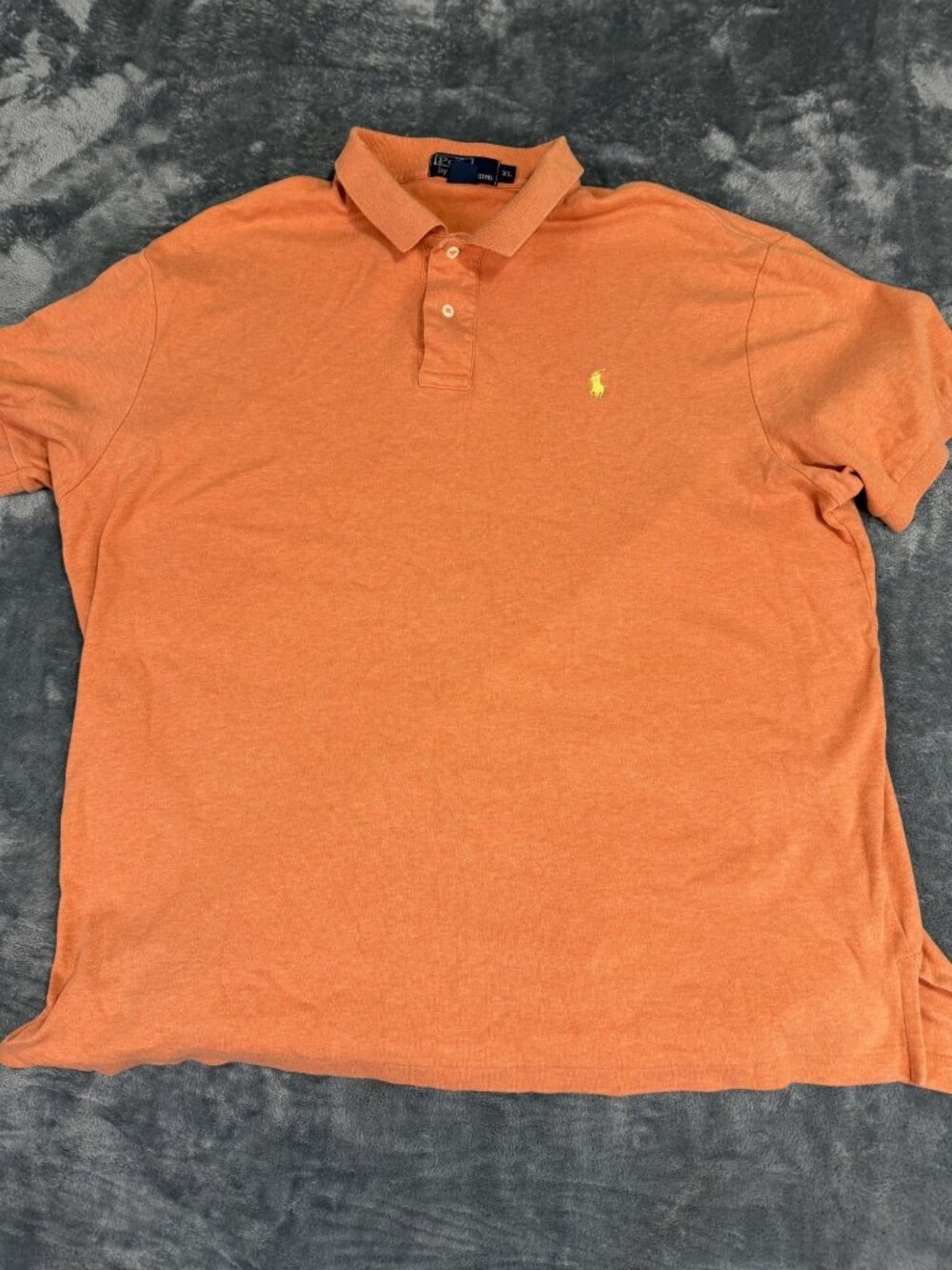 Polo by Ralph Lauren Mens Orange Short Sleeve Polo Shirt XL